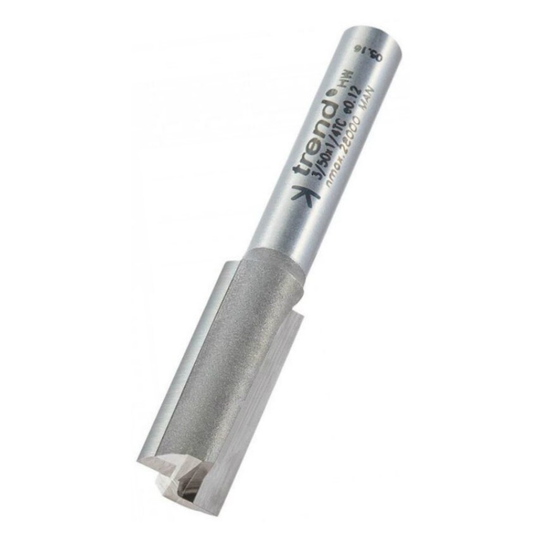 Trend 3/50 9.5mm Professional TCT 2 Flute Straight Cutter with Plunge Centre Tip