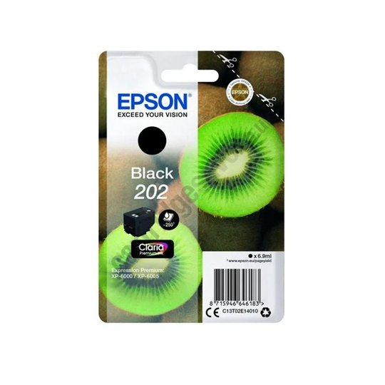 Epson Epson 202 Kiwi Black Standard Capacity Ink Cartridge 7ml - C13T02E14010