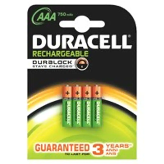 Duracell Duracell Plus Power AAA Rechargeable Batteries (Pack 4)