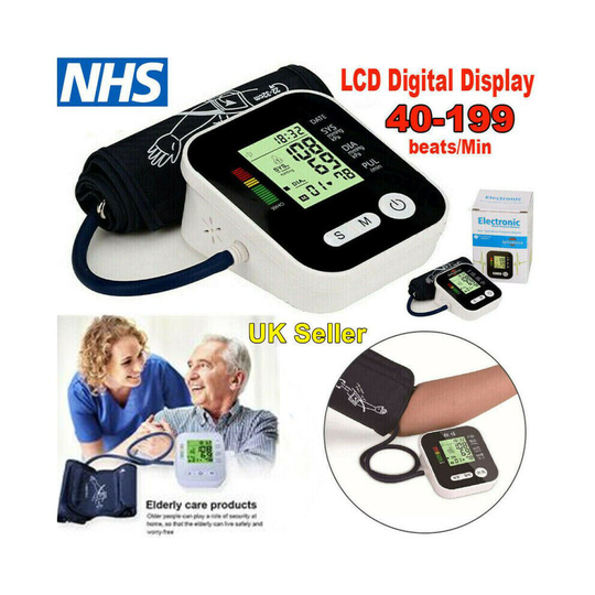 PORTABLE DIGITAL UPPER ARM BLOOD PRESSURE MONITOR METER