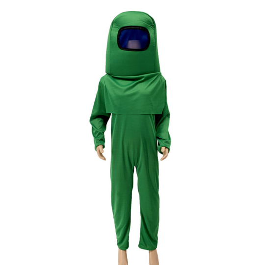 (Green, 10-12 Years) Children's Cosplay Among Us Costumes Kid's Party Fancy Dress Week Gaming Cosplay