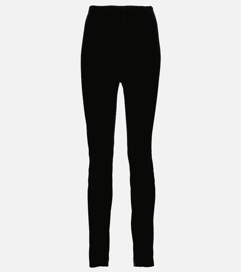 Velvet leggings