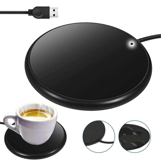 Electric Heating Coaster Pad Tea Mug Warmer, Beverage Cup Mat Heater
