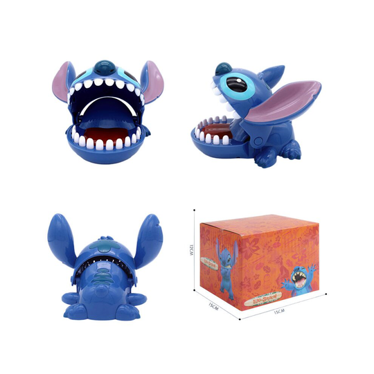 (Stitch ) Lilo and Stitch Big Mouth Bite Finger Game Figure Tricky Prank Toy Gift For Kids