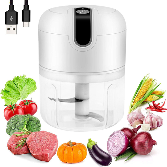 Electric Mini Garlic Chopper Portable Garlic Shredder Food Processor