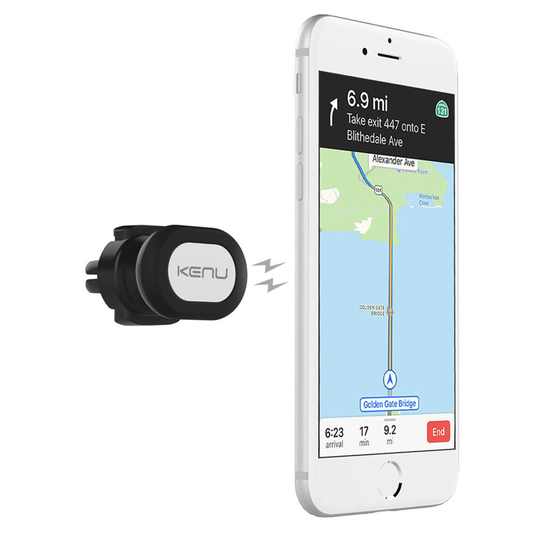 Car Holder Air Grid Rotatable 360 ° Airframe Magnetic Kenu Black