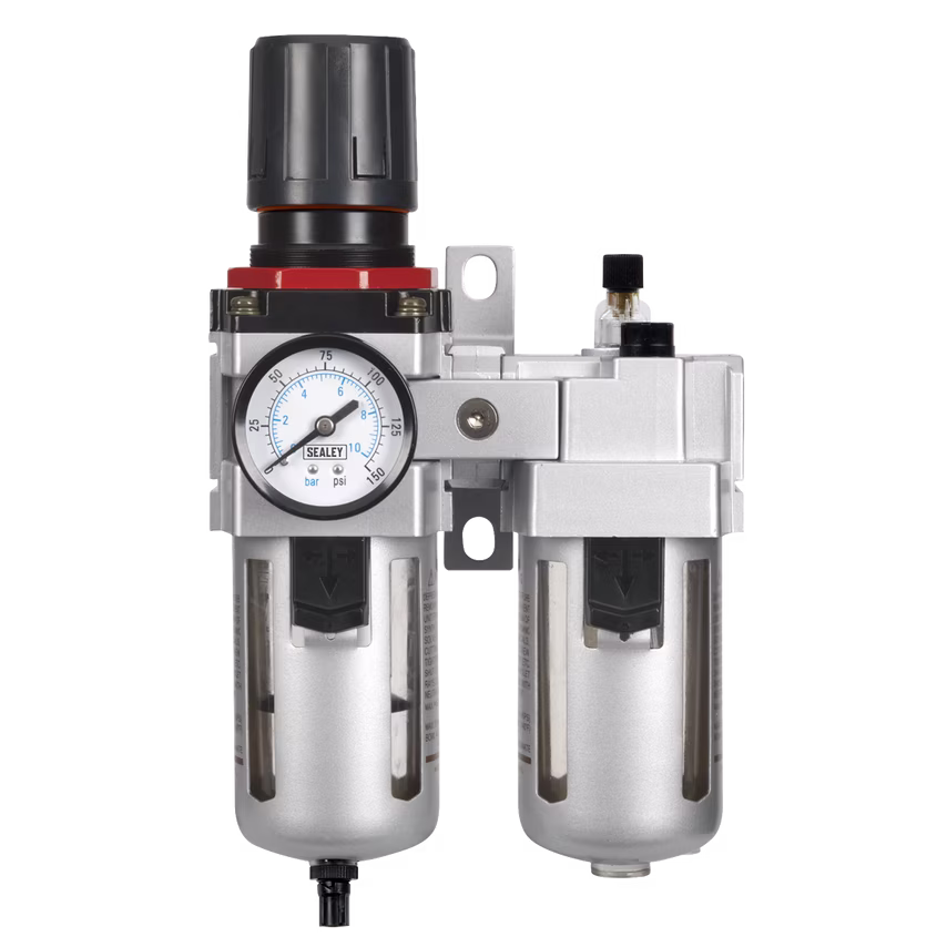 Sealey Air Filter/Regulator/Lubricator - High Flow