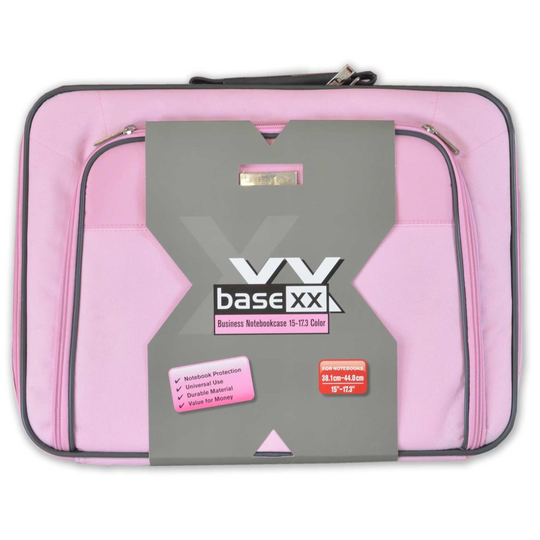 Dicota Base XX 15 -17 Inch Large Laptop Case Bag Shoulder Strap Pink