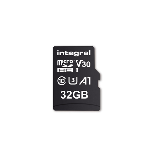 Integral INMSDH32G-100V30 32GB MICRO SD CARD MICROSDHC UHS-1 U3 CL10 V30 A1 UP TO 100MBS READ 30MBS WRITE memory card MicroSD UHS-I