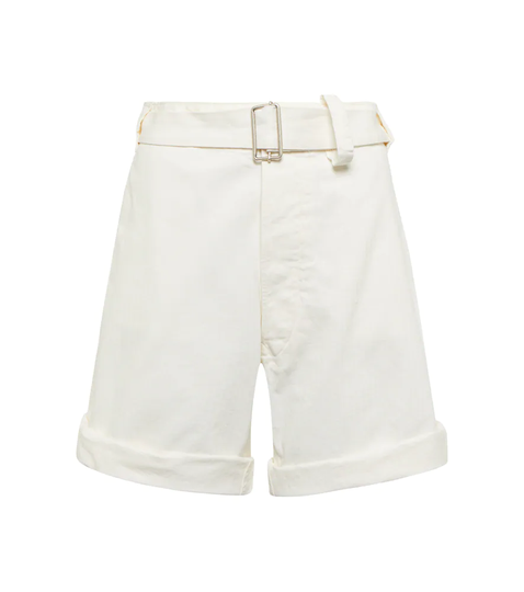 Cotton twill Bermuda shorts