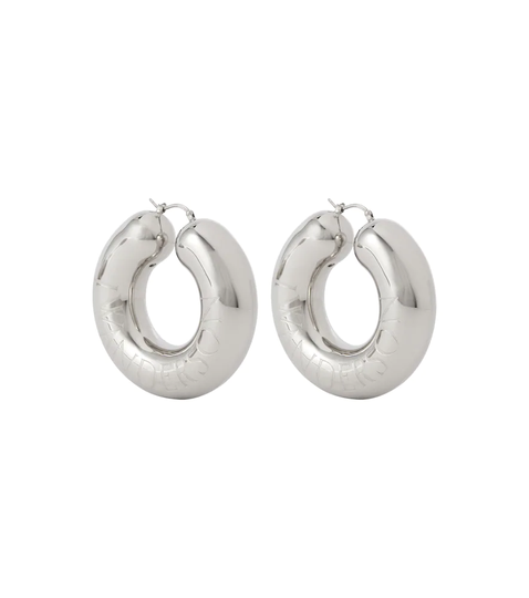 Logo hoop earrings