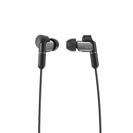Sony XBA-N1AP Premium High-Res Audio In-Ear Headphones with Dynamic Drivers - Black