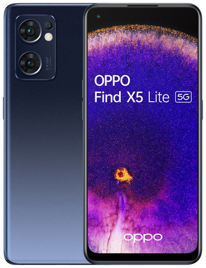 SIM Free OPPO Find X5 Lite 5G 256GB Mobile Phone - Black