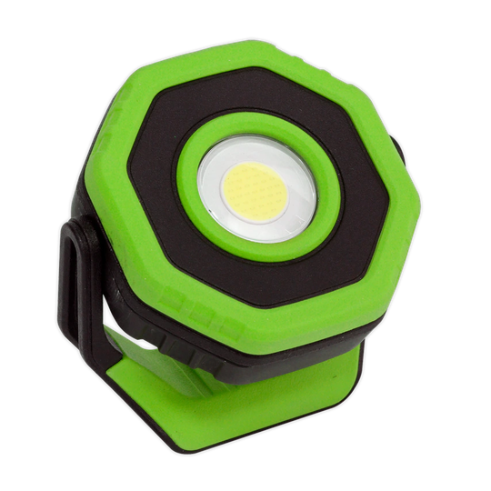 Sealey Rechargeable Pocket Floodlight with Magnet 360 7W COB LED - Green