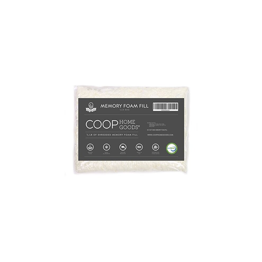 Coop Home Goods - Adjustable Shredded Memory Foam and Poly Fiber Fill for Premium Adjustable Pillow - lb - CertiPUR-US Certified
