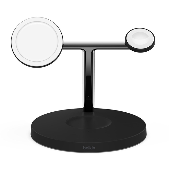 Belkin 3-in-1 MagSafe Wireless Charging Stand - Black