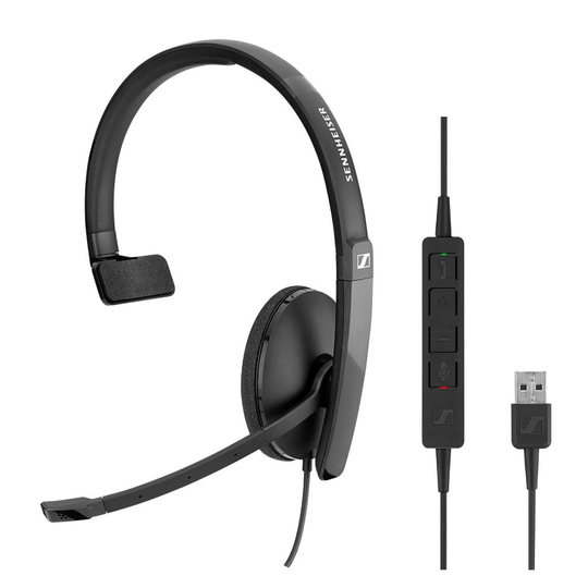 Sennheiser SC 130 USB Headset Head-band Black