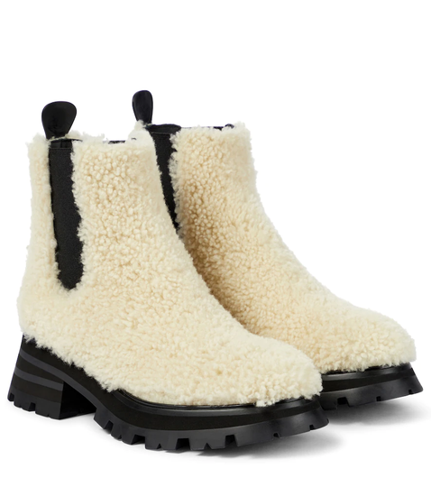 Shearling ankle boots