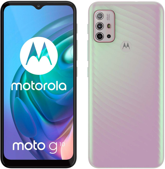 SIM Free Motorola G10 64GB Mobile Phone - Sakura Pearl