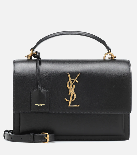 Sunset Monogram Medium leather shoulder bag