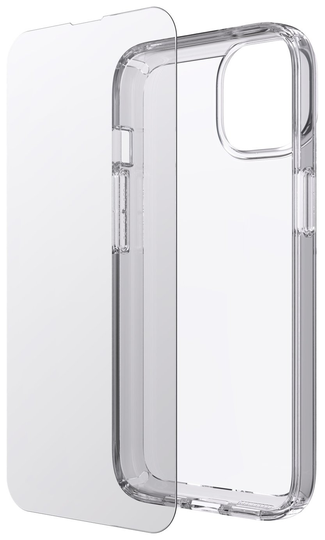 Speck iPhone 14 Phone Case & Glass Bundle - Clear