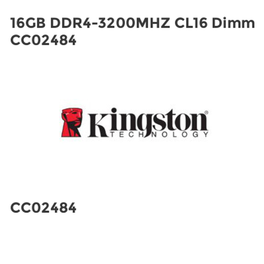 Kingston 16GB DDR4-3200MHZ CL16 Dimm CC02484- you get 2