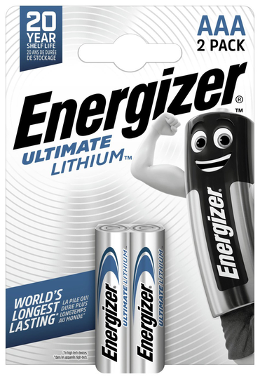 Energizer Ultimate Lithium AAA Batteries - 2 Pack