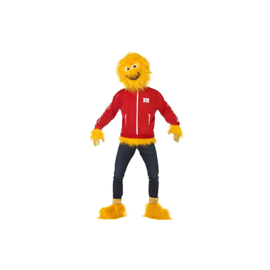 Smiffy's Men's Honey Monster Costume, Mask, Jacket, Gloves & Boot Cuffs, Size: - honey monster costume fancy dress mens sugar puffs 80s retro outfit
