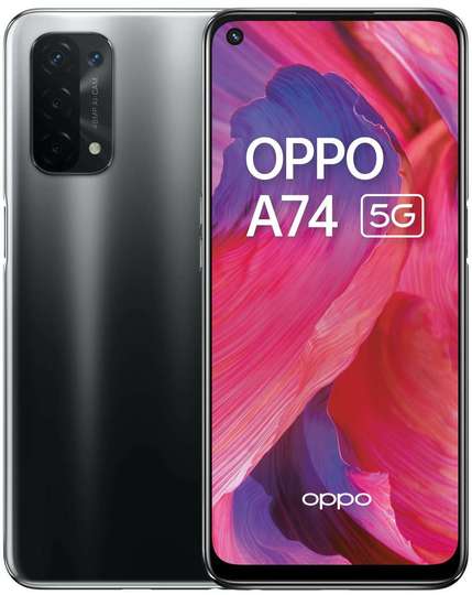SIM Free OPPO A74 5G 128GB Mobile Phone - Black