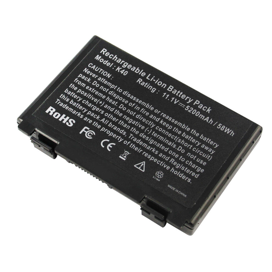 FUTUREBATT Laptop Battery for ASUS A32-F82 A32-F52 L0690L6 X5DC K70IJ K40IL K70AB 11.1V 5200mAh