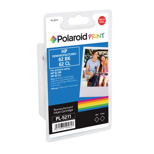 Polaroid 62 Ink Cartridge Black/Colour (Pack of 2) N9J71AE-COMP PL