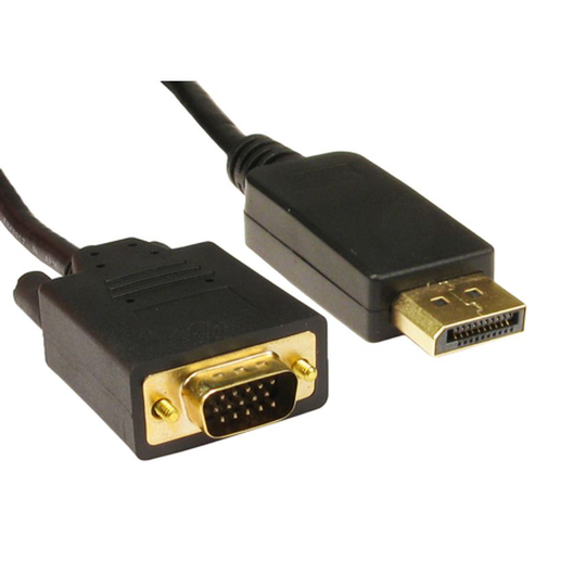 Cables Direct Cables 2M Display Port M HD15 VGA Black