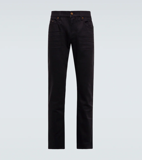 Cropped skinny-fit jeans