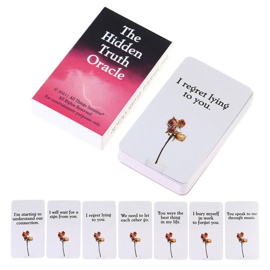 The Hidden Truth Oracle Cards Tarot Card Board Game Party Prophecy Divination