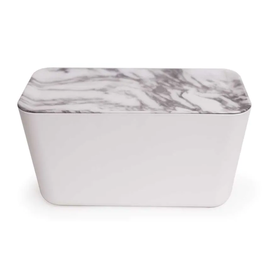 Bosign Hideaway Cable Organiser Extra Extra Large White & Marble
