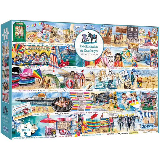 Deckchairs and Donkeys Jigsaw Puzzle - 1000 Pieces