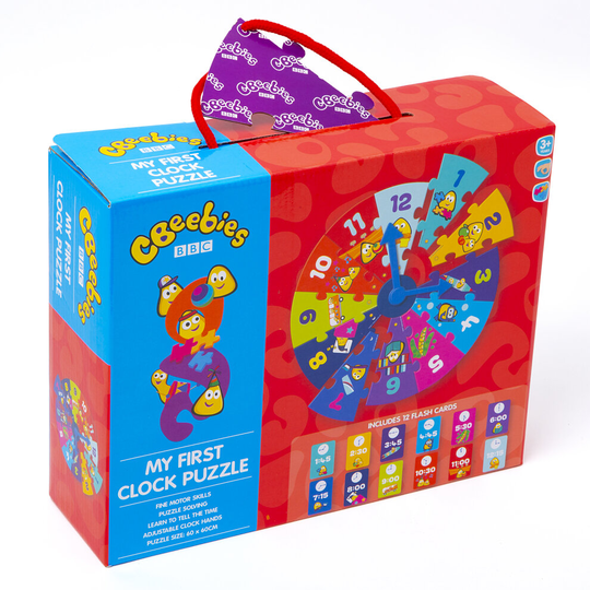 CBeebies Giant Clock Floor Jigsaw Puzzle Kids Learn to Tell Time 3+ Toddler Gift