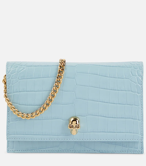 Skull Mini leather shoulder bag