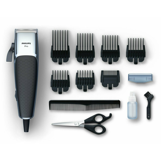 Philips HC5100/13 Series 5000 Pro Hair Clipper - Silver/Black.