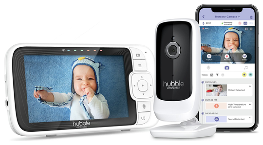"Hubble Nursery Pal Link Premium 5"" Smart Video Baby Monitor"