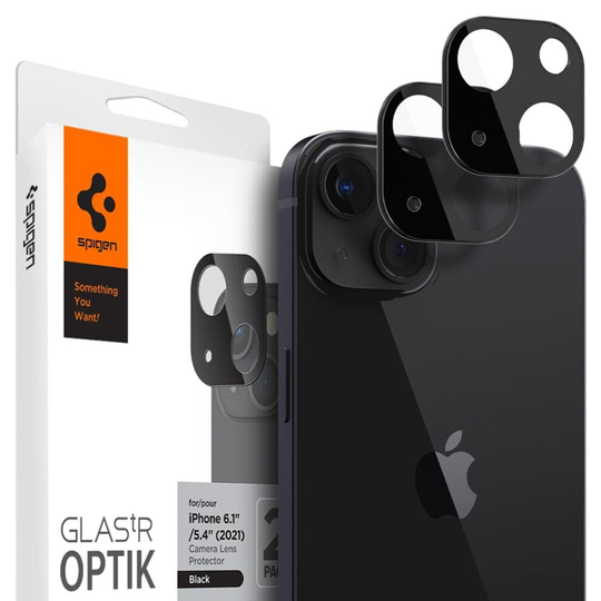 Spigen iPhone 13/13 Mini Glas.tR Optik [Camera Lens] - Black (2P)