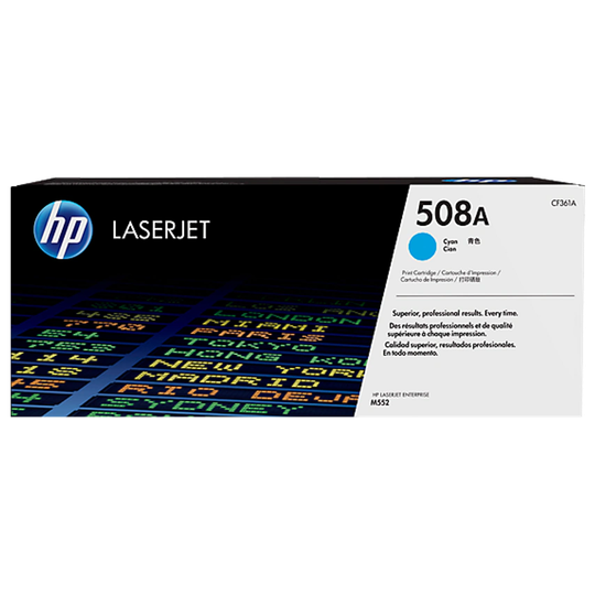 HP HP 508A Cyan Standard Capacity Toner 5K pages for HP Color LaserJet Enterpris