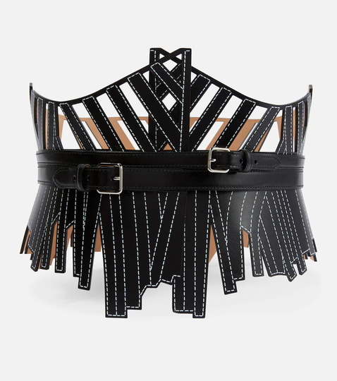 Cage Corset leather belt