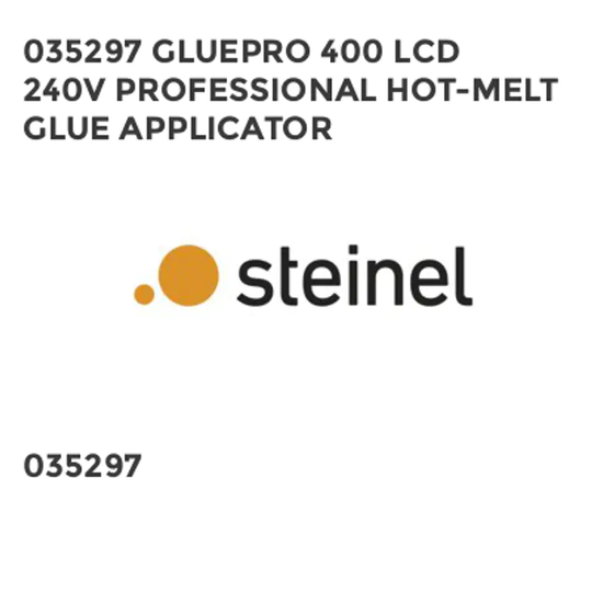 Steinel 035297 Gluepro 400 LCD 240V Professional Hot-melt Glue Applicator