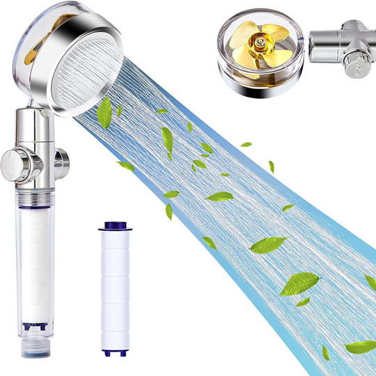 Handheld High Pressure Shower Heads, Turbo Fan Shower Head with Filter