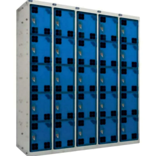 QMP Laptop & Tablet Storage Locker 1000.500.500 - 8 Tiers, 8 Doors - Green Doors