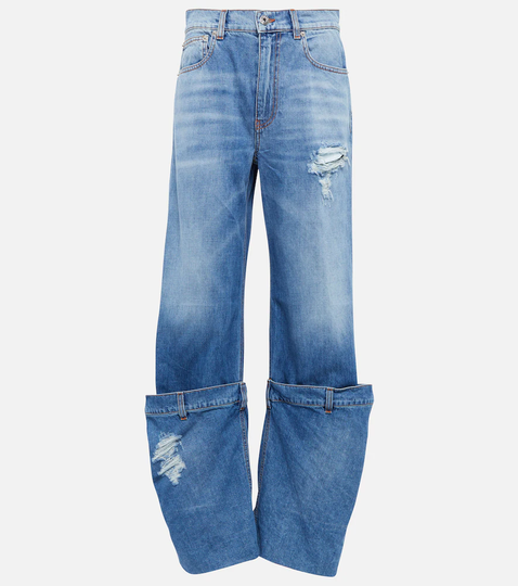 High-rise wide-leg jeans