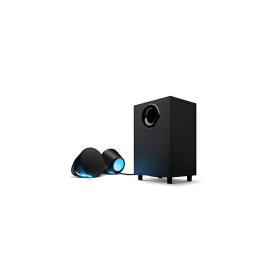 Logitech G560 PC Gaming Speaker System with 7.1 DTS:X Ultra Surround Sound, Game based LIGHTSYNC RGB, Two Speakers and Subwoofer, Immersive Gamin