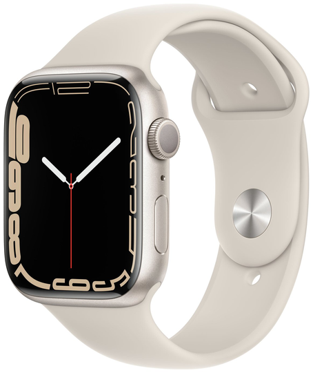 Apple Watch Series 7 GPS 45mm Starlight Alu Case/Sport Band