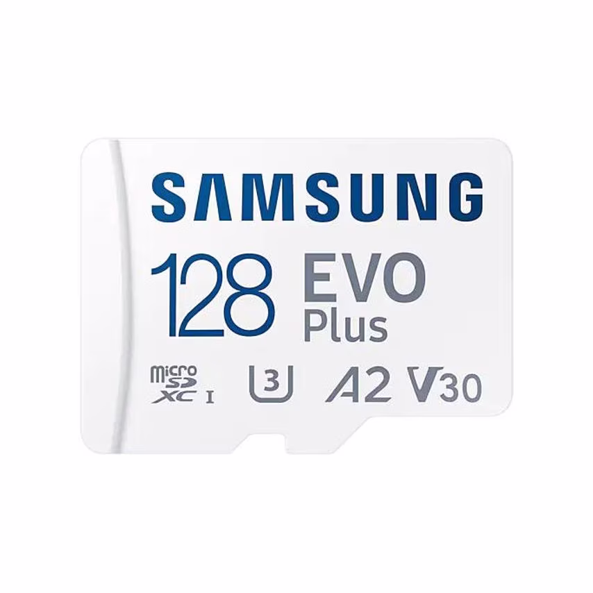 Samsung EVO Plus 128GB V30 A1 UHSI Class 10 MicroSDXC Memory Card and Adapter